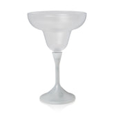 LED 10 oz. Frosted Margarita Glass White Stem